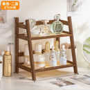 Axyaa Bamboo Storage Rack: Kitchen & Desktop Organizer, Counter Shelf, Display Rack