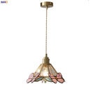 Axyaa Butterfly Glass Copper LED Pendant Lamp for Home Indoor Decor