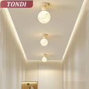 Axyaa LED Round Ceiling Light: Modern Room Balcony Aisle Cloakroom Decoration Home Lighting