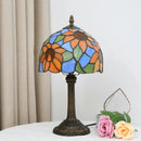 Axyaa Sunflower Stained Glass Table Lamp - Aesthetic Bedroom Living Room Decor