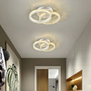 Axyaa LED Ceiling Light: Modern White Chandelier for Living Room, Bedroom, Aisle, Balcony, Corridor