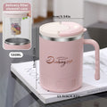 Axyaa Double Wall Insulated Stainless Steel Coffee Mug with Strainer