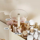 Axyaa Cosmetics Storage Box with Press-Activated Brushes Holder
