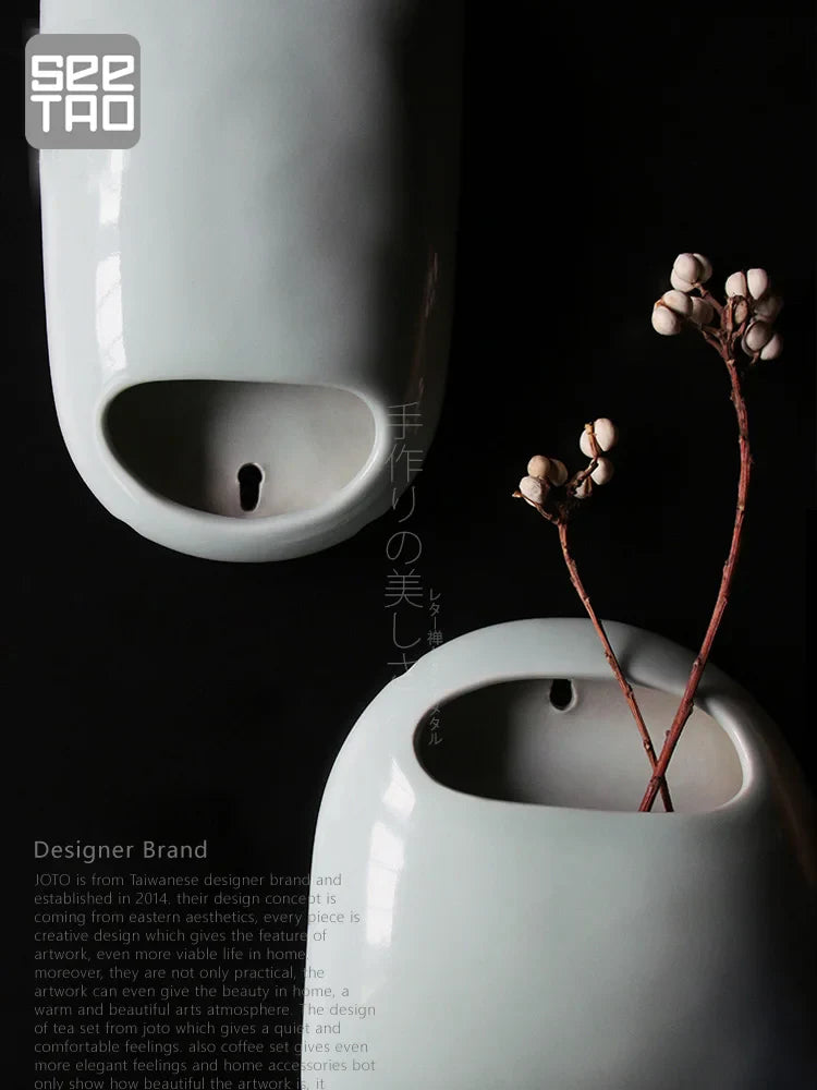 Ceramic Hanging Vase for Wall Decoration by Axya