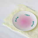Axyaa Bamboo Fiber Plate - Cute Nordic Style Cartoon Tableware for Breakfast or Dessert