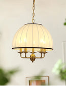 Axyaa Cream Pendant Light: Neoclassical LED Nordic Hanging Lamp for Home and Restaurant