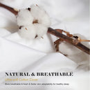 Axyaa Organic Cotton Queen Comforter, Feather Down, All Season, Queen Size