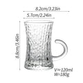 Axyaa Glass Coffee Cup Dish Set - Elegant European High-end Design