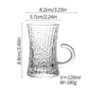 Axyaa Glass Coffee Cup Dish Set - Elegant European High-end Design