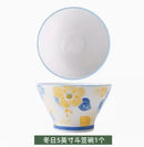 Axyaa Bamboo Hat Bowls: Ceramic & Colored Tableware Set