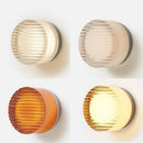 Axyaa Round LED Wall Light for Bedroom Living Room Modern Indoor Sconce Lamp