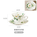 Axyaa Floral Camellia Coffee Cup Set