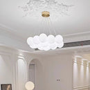 Axyaa Modern Opal White Sphere Pendant Light - Ideal for Home, Hotel, and Indoor Decor