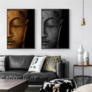 Axyaa Buddha Abstract Canvas Painting Modern Art Print for Home Decor