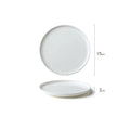 Axyaa Ceramic Dinner Plates: Creative Round Tableware for Pasta, Steak, Sushi & Snacks