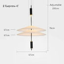 Axyaa UFO Chandelier: Nordic Minimalism Luxury Pendant Light
