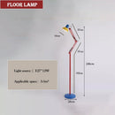 Axyaa Colorful Foldable Long Arm Floor Lamp for Living Room and Children's Room
