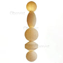 Axyaa Noguchi Style Paper Art Chandelier for Living Room, Bedroom, Study