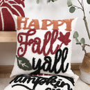 Axyaa Embroidered Pumpkin Fall Pillowcase - Cozy Sofa Cushion Cover