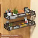 Axyaa Multi-layer Iron Desk Shelf for Office Storage and Plant Display