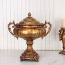 Axyaa Resin Relief Decor Jar: European Style, Retro Storage Vase & Handicraft for Home Decor