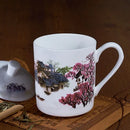 Axyaa Bone  Cafe Tumbler, Chinese Painting Tea Cup