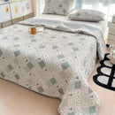 Axyaa Spring Cotton Single-sided High-Temp Sand-washed Bed Cover: Winter Padded Single Bed