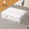 Axyaa PEVA Translucent Storage Bag Organizer for Clothes Blanket Quilt Sweater
