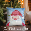 Axyaa Santa Claus Pattern Throw Pillow for Sofa Bedroom Car - Rectangular Cushion