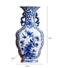 Axyaa Blue & White Porcelain Vase Decoration for Living Room, Bogu Rack, Wine Cabinet