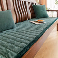 Axyaa Thick Corduroy Sofa Cushion: Anti-Slip, Durable, Gray Seat Covers