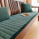 Axyaa Thick Corduroy Sofa Cushion: Anti-Slip, Durable, Gray Seat Covers