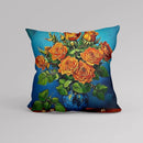 Axyaa Flower Pot Pattern Pillow Cover for Luxury Home Decor