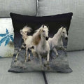 Axyaa Horse Print Cushion Covers: Animal Pillow Cases for Home Decoration