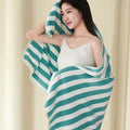Axyaa Coral Fleece Bath Towel - Large Size, Unisex, Korean Style