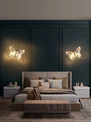 Axya Butterfly Wall Lamp: Nordic Luxury Decoration for Bedroom and Living Room