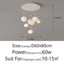 Axyaa Minimalist LED Restaurant Pendant Light for Modern Nordic Interior Lighting Fixtures