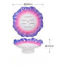 Axyaa Seafood Sashimi Salmon Plate Set - Melamine Round High-End Serving Platter
