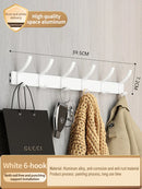 Axyaa Space Aluminum Wall Hook Hanger for Bathroom and Closet