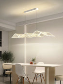 Axyaa LED Wave Pendant Light - Modern Kitchen Living Room Home Decor Hanging Lamp