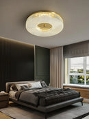 Axya Round Bedroom Ceiling Light - All Copper, Simple Design, Luxury Aesthetics