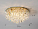 Axyaa Crystal Pendant Chandelier with E14 Holder for Modern Bedroom Lighting