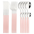 Axyaa 16-Piece Stainless Steel Cutlery Set Dinnerware Flatware Kitchen Tableware