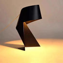 Axyaa Origami Lamp: Minimalist Black & White E27 LED Light for Living Room & Bedroom