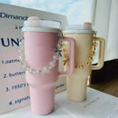 Axyaa Beads Water Bottle Carrier for Stanley Cup 40/30 oz - Thermos Cup Holder