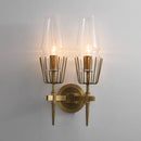 Axyaa Nordic Villa Clear Glass Wall Lamps for Bedroom, Industrial Indoor Wandlamp Home Lighting Decor