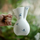 Axyaa Ceramic Butterfly Orchid Flower Pot for Creative Flower Arrangement