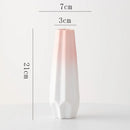 Nordic Pink Plastic Vase by Axyaa - Modern Home Decor & Floral Storage