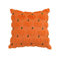 Axyaa Plush Pumpkin Orange Throw Pillow Cover Halloween Decor