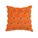 Axyaa Plush Pumpkin Orange Throw Pillow Cover Halloween Decor